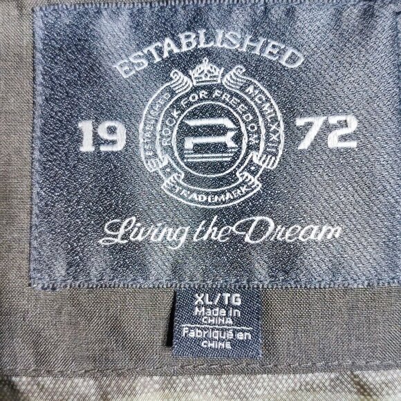 Buffalo David Bitton puffer jacket men's XL olive-brown,  with hood - Picture 7 of 15